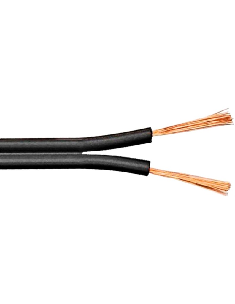 Cable para altavoz paralelo Negro 2X0.75MM. Mod. CP02N