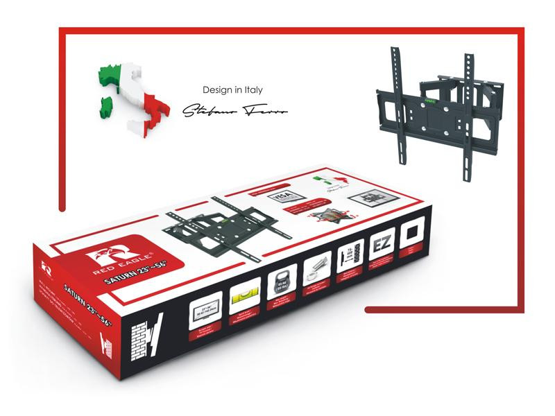 Soporte de pared para PLASMA / LCD / LED de 23" a 56" con giro e inclinación SATURN