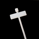 Brida de bandera 2.5x100mm Natural, Nylon 66. Mod. BRH25-100