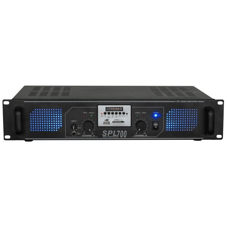 SPL700MP3 Amplificador 2x 350W EQ Negro