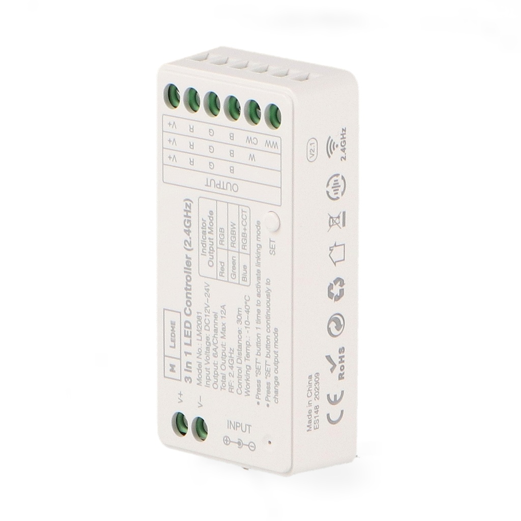 [LM2081] Controlador Regulador Led Rgb/rgbw/rgb+Cct. Mod. LM2081