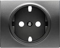 Tapa de enchufe antracita BJC Mega. Mod. 22724-AC