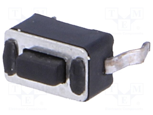 Microconmutador tacto SPST-NO pines 2 0,05A/12VDC THT. Mod. TACT-34N-F