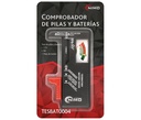 Comprobador universal baterías 1.5V Y 9V. Mod. TESBAT004