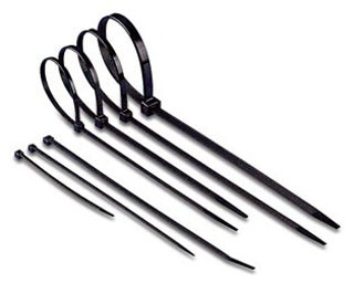 Brida nylon 280x4.8mm (100Und.) negra. Mod. BR48280N