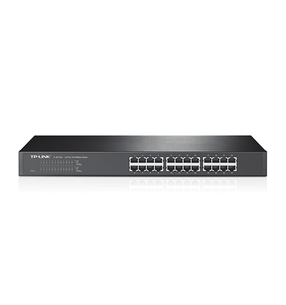 SWITCH 24 PUERTOS 10/100 NO ADMINISTRADO TP-LINK. MOD. TL-SF1024D