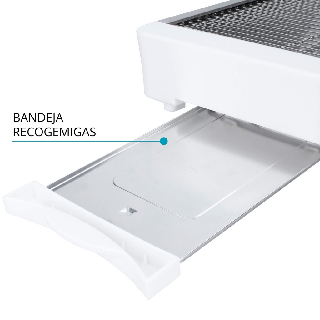 [TMPTS006WH] Tostador horizontal 600W TM Electron blanco. Mod. TMPTS006WH