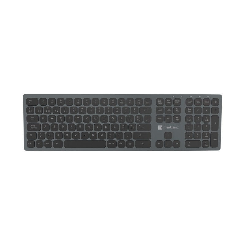 [NKL1830DMI] Teclado Wireless Slim Bluetooth X-Scissors Aluminio Natec. Mod. NKL-1830