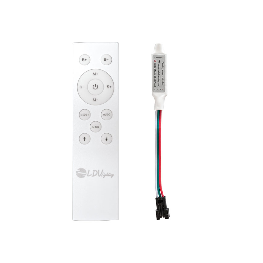 Controlador Magic Strip para tira LED monocolor IC 24VDC C/ MANDO. Mod. 844160