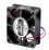 Ventilador cojinete de fricción 24VDC 60x60x25 mm. Mod. VEN011