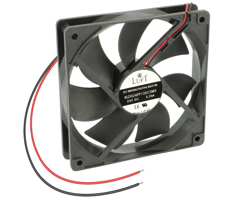[VEN042ELM] Ventilador 24VDC 120X120X25mm con cojinete de fricción. Mod. VEN042