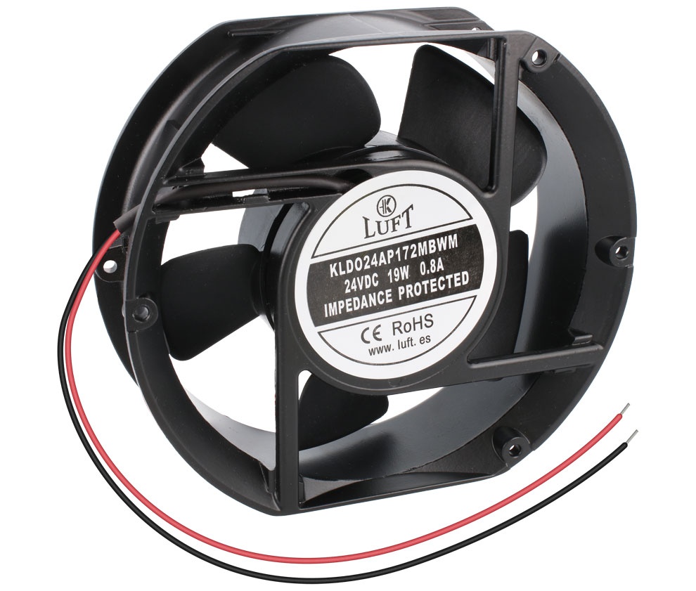 Ventilador rodamiento 24VDC 172x150x51mm. Mod. VEN060