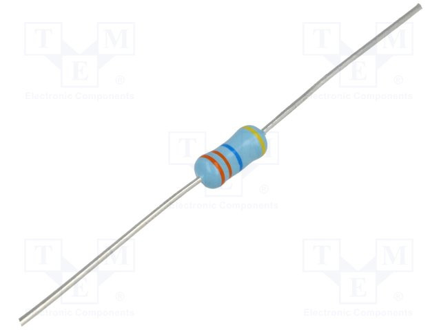 Resistencia metal glaze THT 20MΩ 0,5W ±5%. Mod. VR37000002005JA10