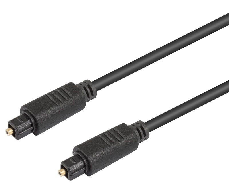 Conexión Fibra óptica 5.0mm, Audio Toslink macho - macho 5 metros. Mod. WIR515