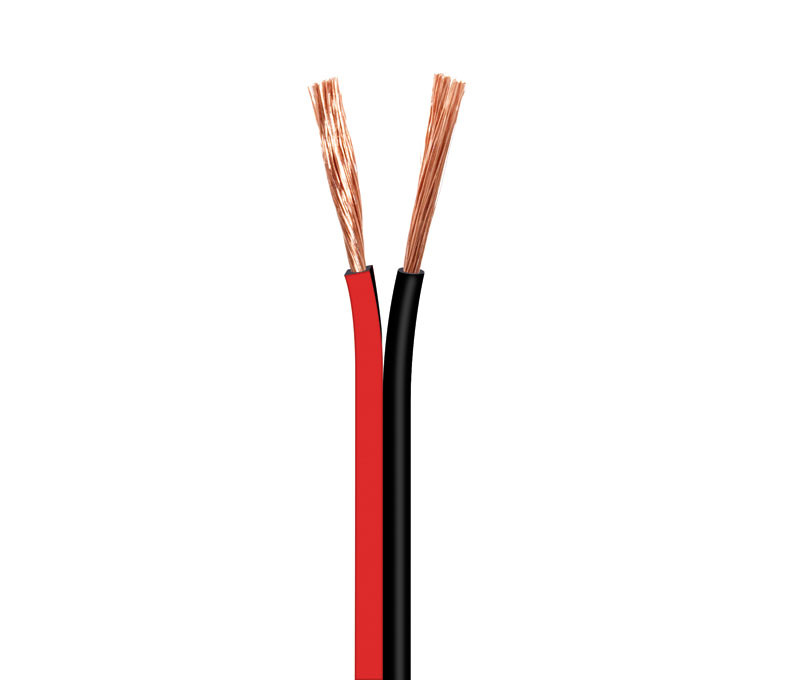 Cable para altavoz, Rojo-Negro 2X0.75MM. Mod. CP02R