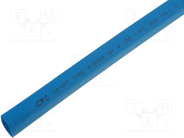 Tubo termorretractil 50.8 mm azul 1 metro. Mod. XBPT50.8AZ