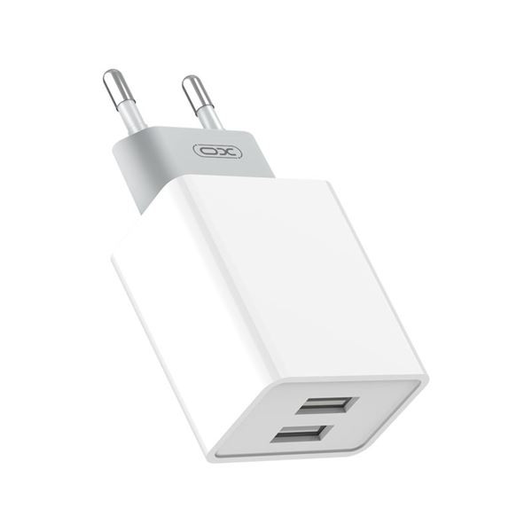 Cargador 2 X USB 2.4A blanco XO. Mod. XOL65WH