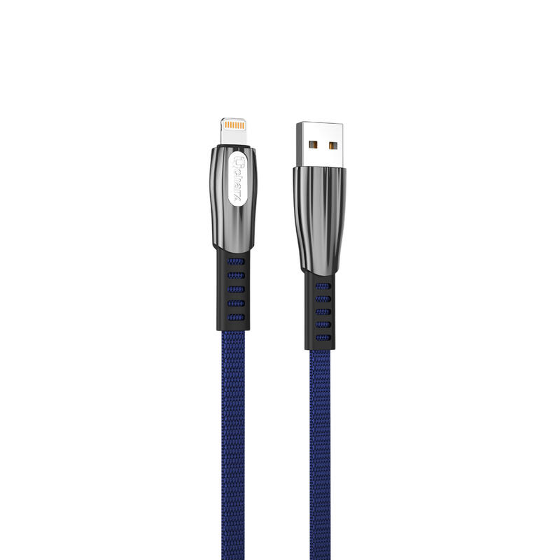 Cable Carga Rápida Slim USB - Lightning 3A 1M Zinc. Mod. QCHFLO3