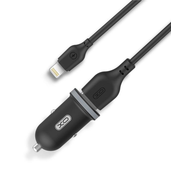 PACK CARGADOR MECHERO 2.1A + CABLE TIPO LIGHTNING XO. Mod. XOTZ08LG