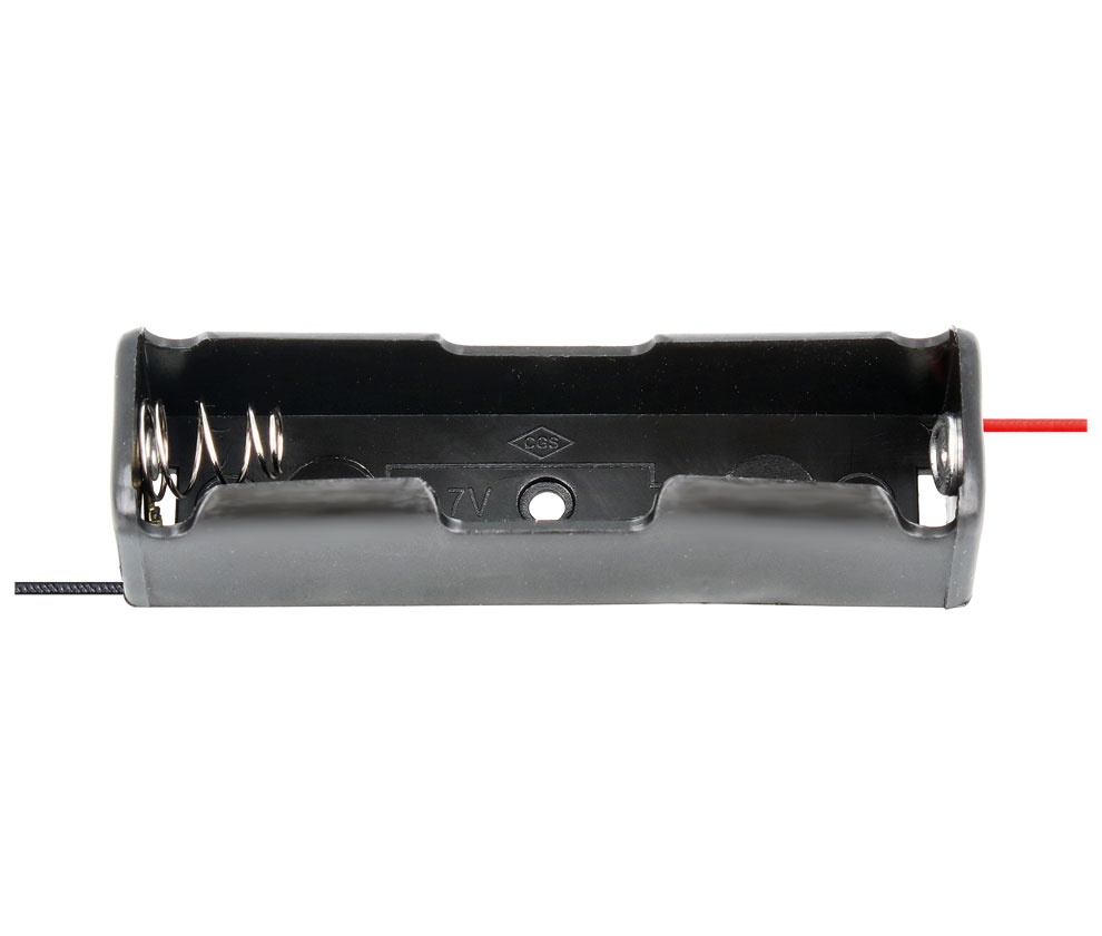 Portapila bartería litio 18650 3.7V c/ cable. Mod. POR038