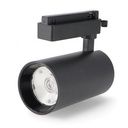Foco Led Para Carril Fast Negro 30W Monofásico Cct. Mod. LM3166