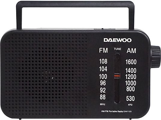 Radio sobremesa AM-FM red y pilas Daewoo. Mod. DW1123