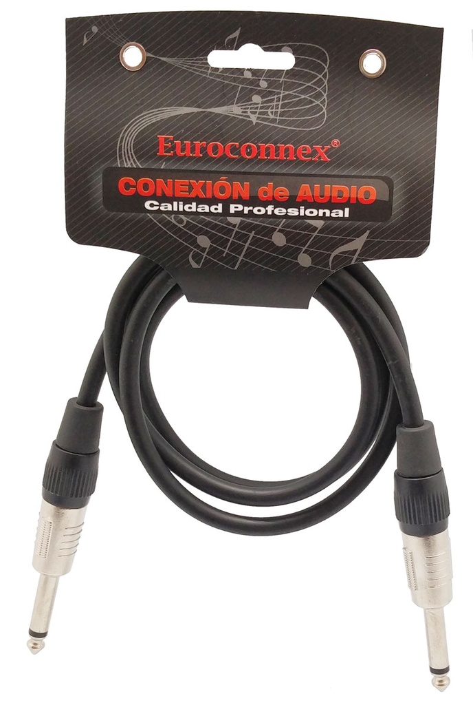 Conexión de audio macho macho Jack 6.3mm 0.5m. Mod. 4313-05