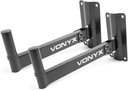Pareja de Soportes metálicos para Altavoz en Pared 25kg Vonyx. Mod. WMS-02