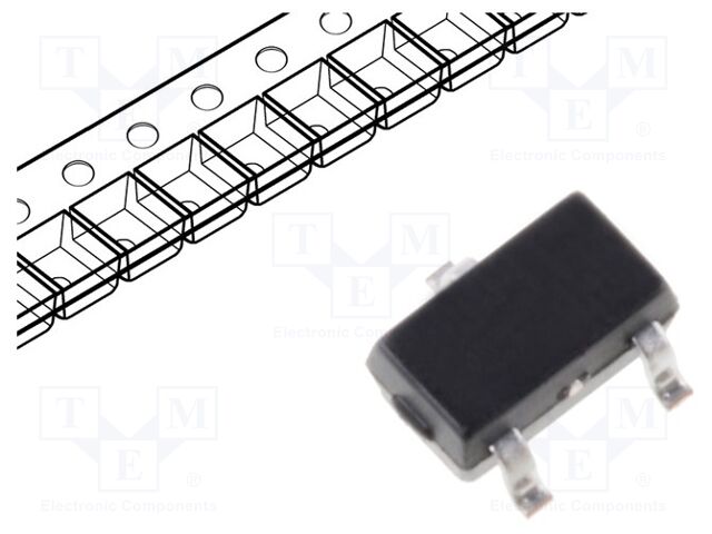 Transistor N-MOSFET unipolar 30V 3,8A 1,2W SOT23 TO236AB. Mod. PMV20ENR