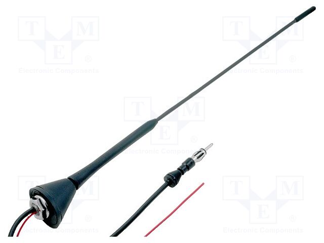 [ANT17TME] Antena radio completa coche autoamplificada 0.41m. Mod. ANT.17