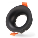 Aro Fijo Redondo Negro Serie Infinity Para Gu10/MR16. Mod. LM4339