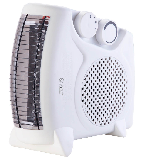 Calefactor vertical horizontal 2000W blanco. Mod. 005101860