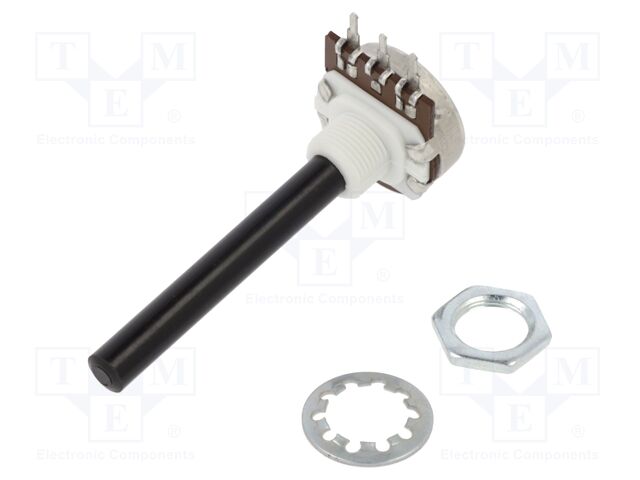 Potenciómetro axial monovuelta 470KΩ 0,4W 6mm lineal. Mod. PC20BU-470K-LIN