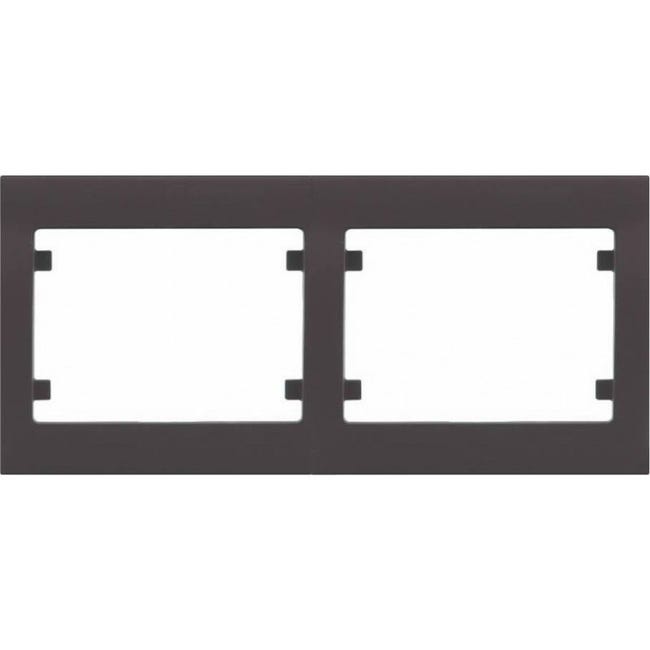 [18002CH] Marco de 2 elementos horizontal CHOCOLATE BJC IRIS 18002-CH