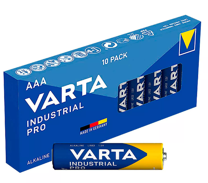 Pack 10 pilas LR03 AAA Varta. Mod. AAA-LR03-10U