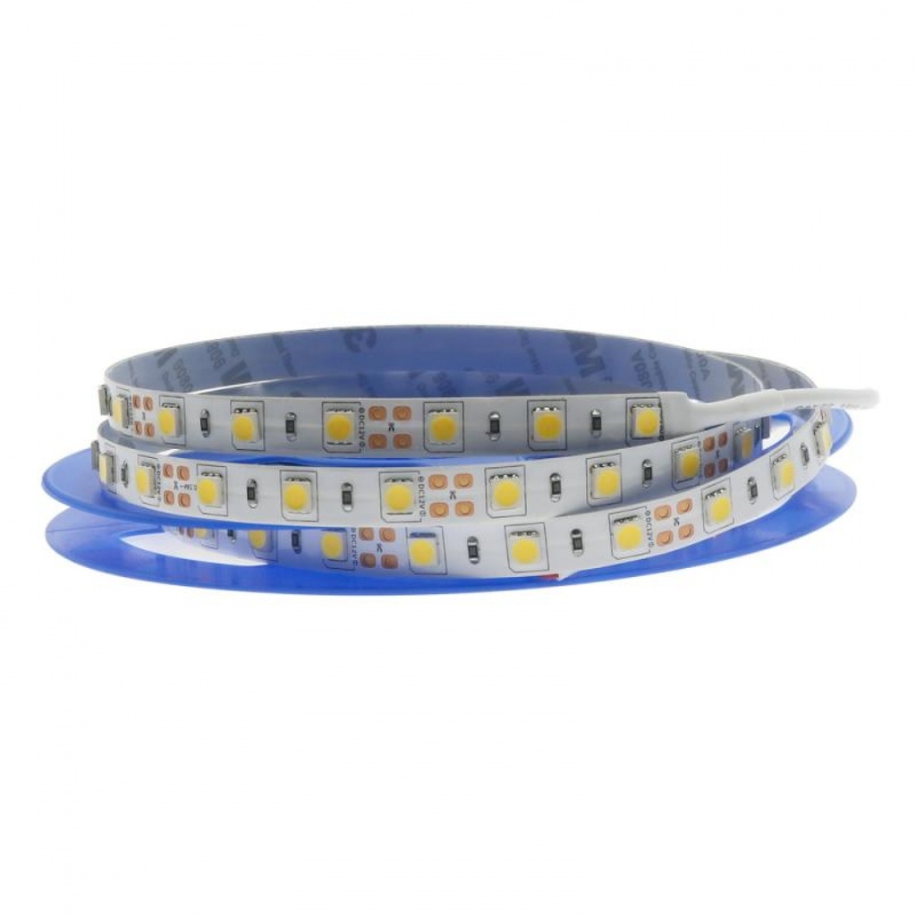 Tira de Led 12V Dc Smd5050 Videny Ip65 60 Led/m - 5 Metros 4000K. Mod. LM2002