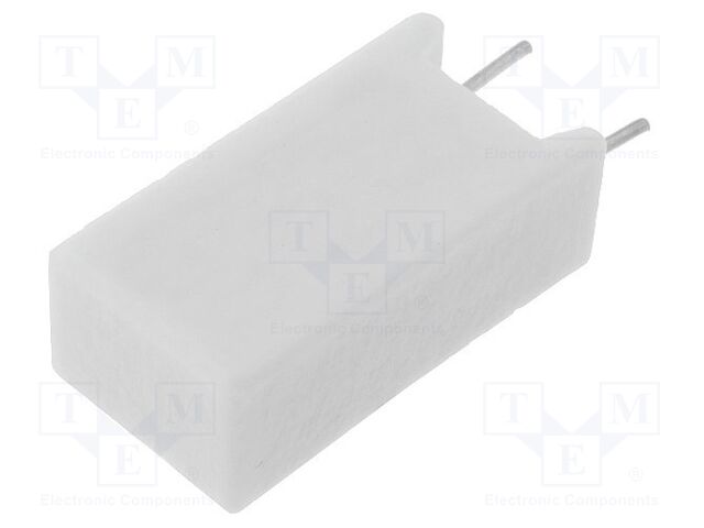 Resistencia de cemento THT vertical 4.7Ω 5W ±5%. Mod. AX5WV4R7