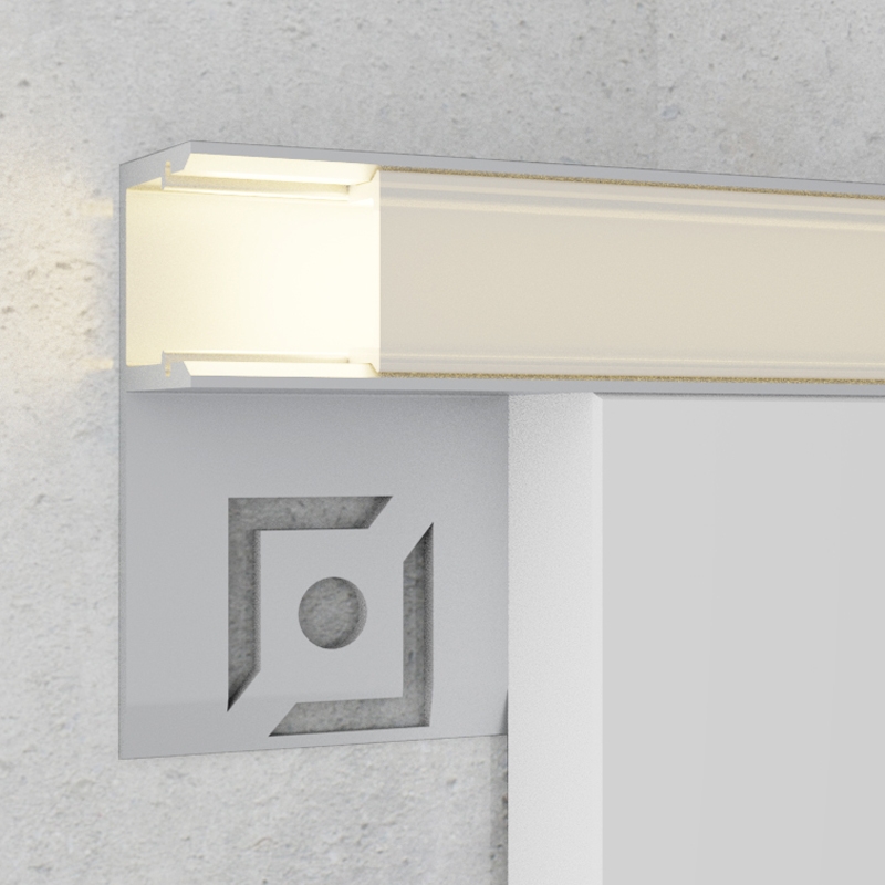 Perfil de Aluminio empotrar azulejo Ope - 2 Metros. Mod. LM3855