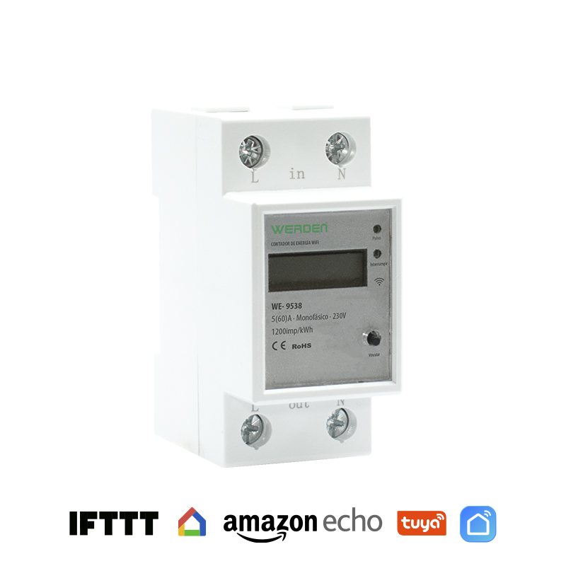 [WE9538DAY] Contador de energía monofásico Wifi Tuya. Mod. WE-9538