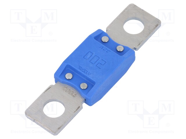 Fusible de cartucho coche 200A 32VCC 68,6mm. Mod. MEGAVAL-200A