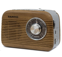 Radio AM/FM/SW con altavoz bluetooth inalámbrico vintage Sanyo. Mod. KS136M