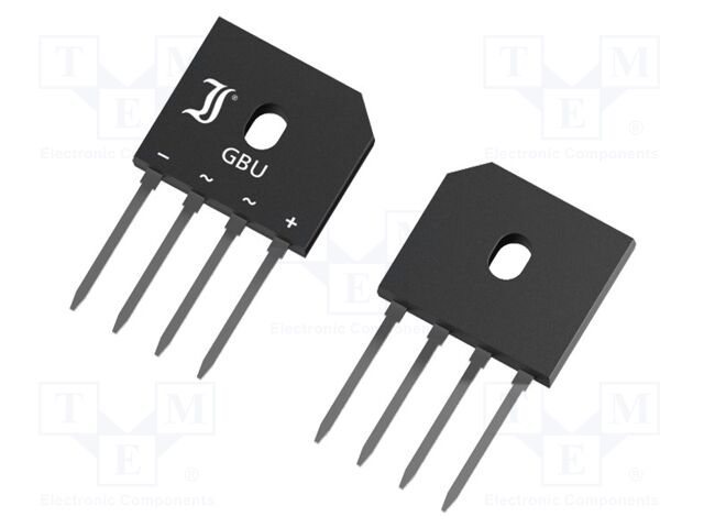 [GBU4KTDIO] Puente rectificador monofásico 4A 800V. Mod. GBU4K-T-DIO