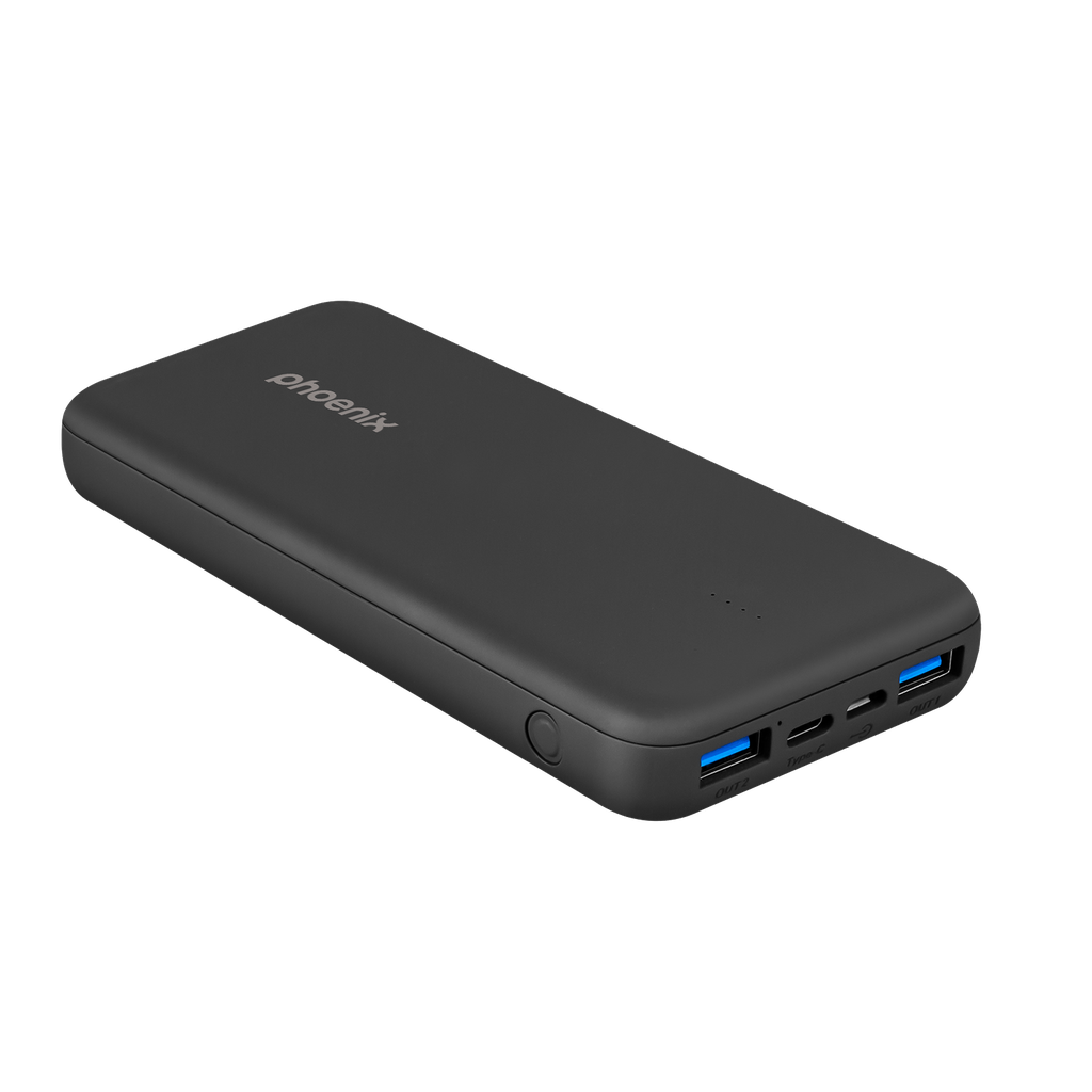 [10K2UAQC1UCPDB] Powerbank batería externa 10000mAh carga rápida Negro Phoenix. Mod. 10K2UAQC1UCPDB
