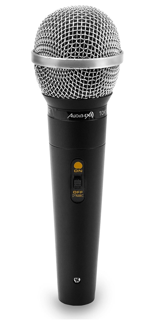 Micrófono de mano cardioide metálico Audibax. Mod. TOKYO 1600