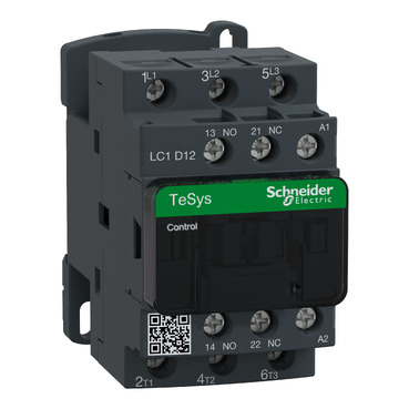 [LC1D12V7] Contactor 3P 3NO 12A + 1NO + 1NC 400VAC Schneider. Mod. LC1D12V7