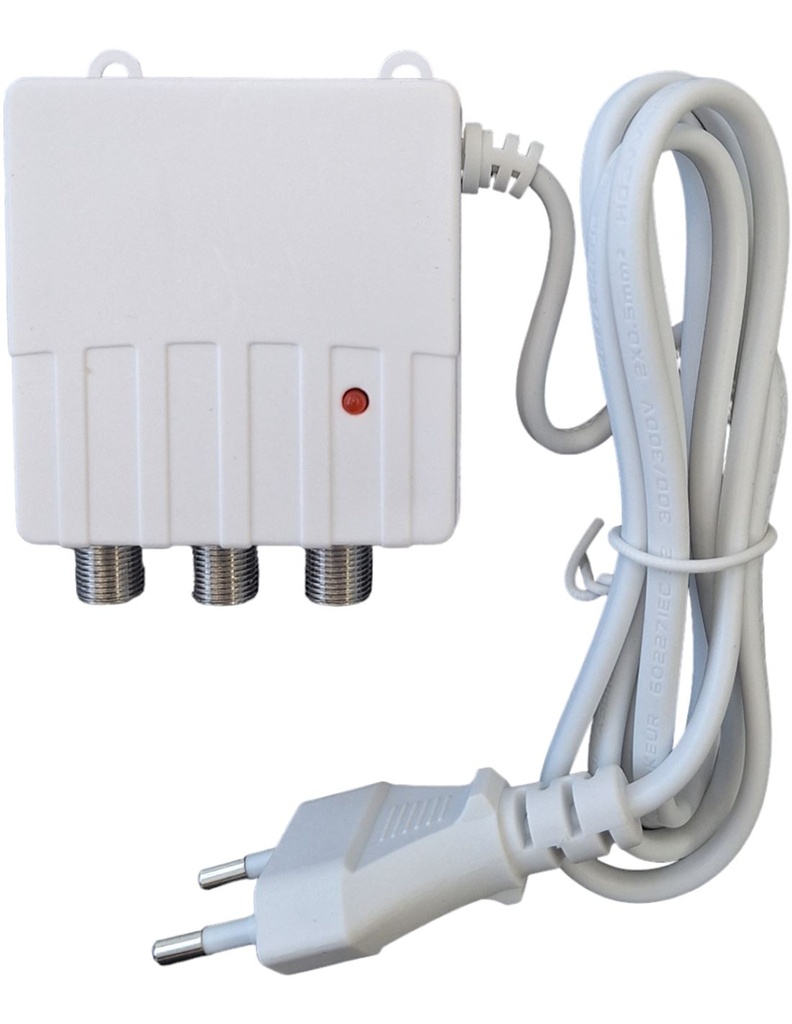 Alimentador 24V 2 salidas amplificador mástil 100mA. Mod. SMB301