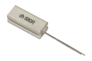 Resistencia bobinada para montaje vertical 56 oh 6W. Mod BCV6/56