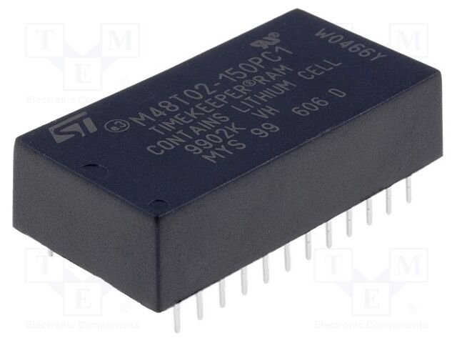 Circuito impreso RTC NV SRAM 16kbSRAM PCDIP24 4,75÷5,5V. Mod. M48T02-150PC1