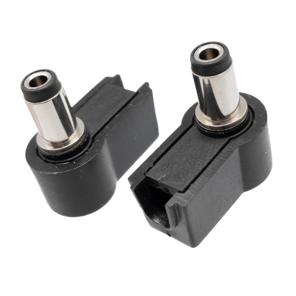 Conector de alimentación Jack 5.5x2.5x9mm acodado. Mod. 2192