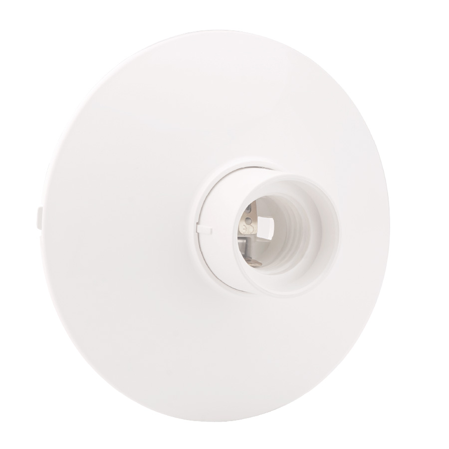 [101545001GSC] Portalámparas superficie plano E27 Blanco. Mod. 101545001